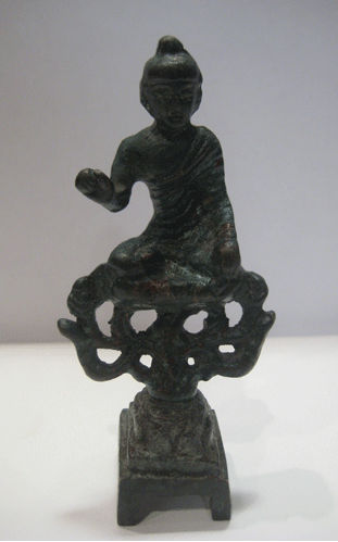Tang Votive Statuette of a Seated Buddha