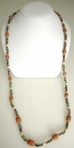 Limestone And Faience Bead Necklace