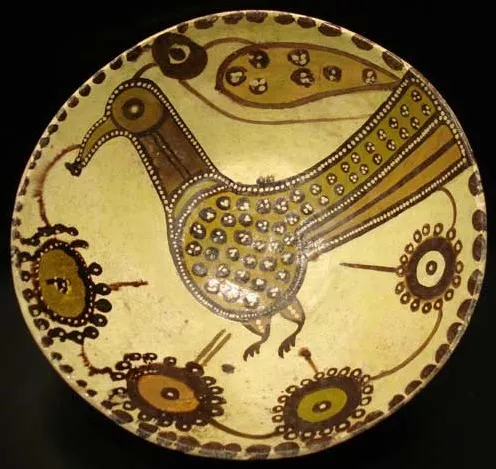 Slip Painted 'Sari' Bowl