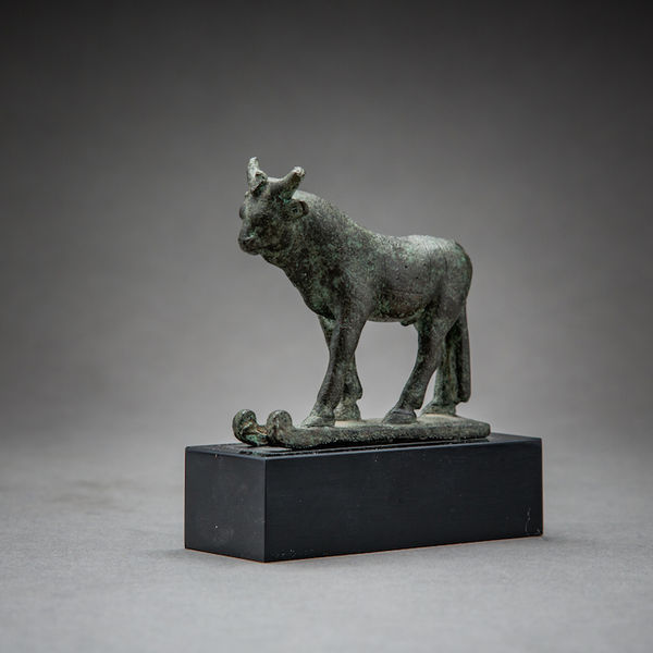 26th Dynasty Bronze Sculpture of the Apis Bull