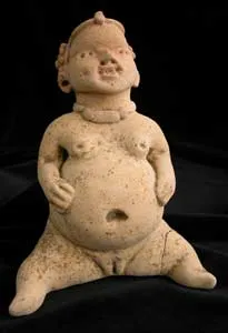 Mayan Seated Fertility Sculpture