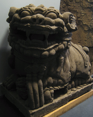 Pair of Stone Fu Dogs