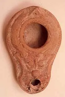 Talmudic Terracotta Oil Lamp