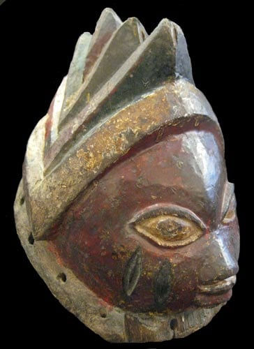 Polychrome Yoruba Gelede Mask