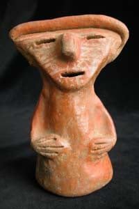 Mayan Hollow Figurine