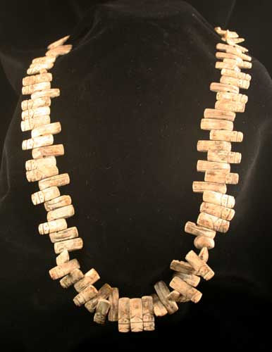 Valdivian Shell Fertility Figurine Bead Necklace