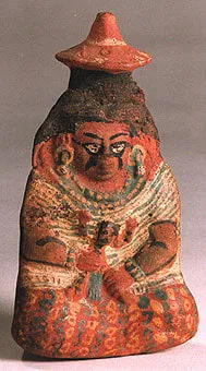 Mayan Whistle in the Form of a Seated Woman