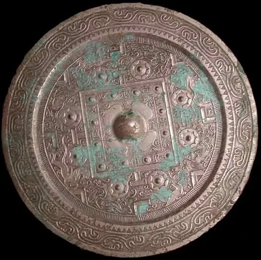 Han Sliver-Plated Bronze Mirror