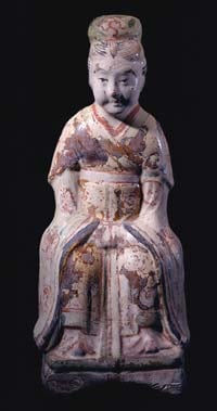 Tang Sculpture of a Seated Lady