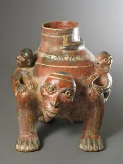 Terracotta Vessel in the Form of a Monkey