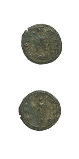 Bronze Antoninianus of Emperor Claudius Gothicus