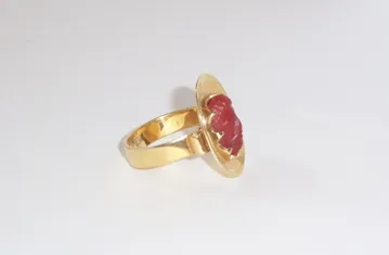 Byzantine Carnelian Cameo Depicting the Head of Christ