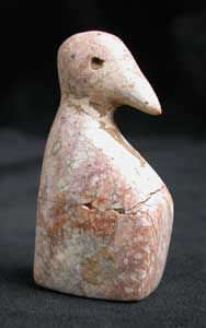 Bird Effigy Votive Seal with an Intaglio