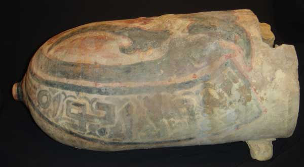 Painted Ceramic Container