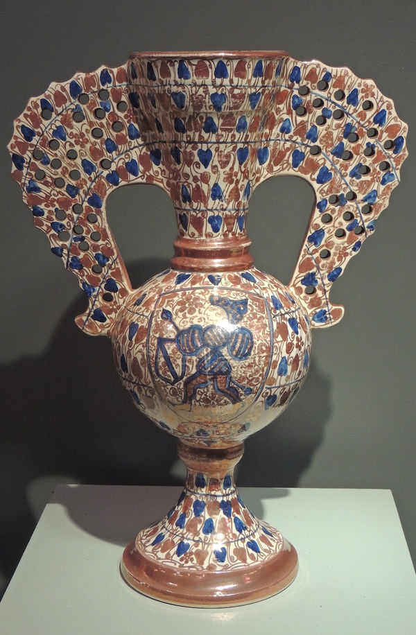 Hispano-Moresque amphora-type vase
