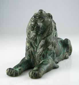 Graeco-Roman Bronze Sculpture of a Lion