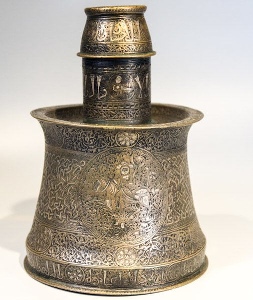 Bronze Islamic Candle Stick