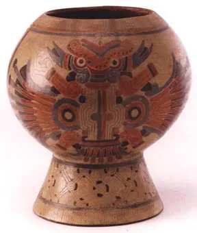 Polychrome Pedestal Bowl