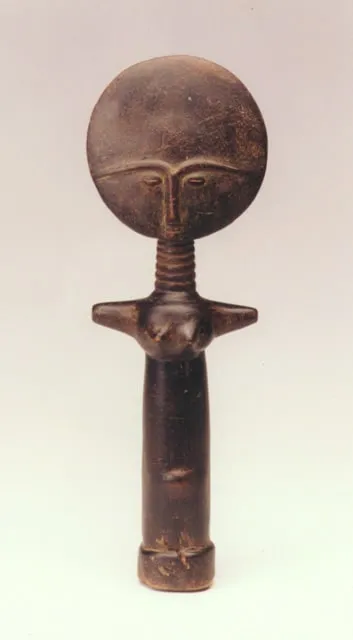 Asante Wooden Akua'ba Doll