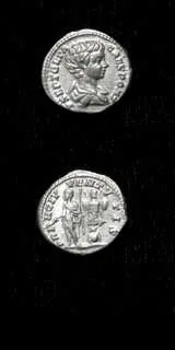 Silver Denarius of Geta Struck While Caesar