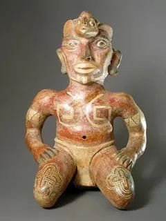 Terracotta Seated Male