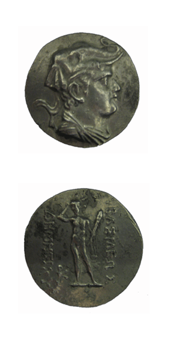 Bactrian Silver Tetradrachm of King Demetrius I