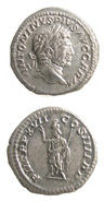 Silver Denarius of Emperor Caracalla