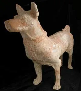 Han Terracotta Sculpture of a Dog