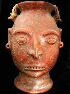 Redware Trophy Head