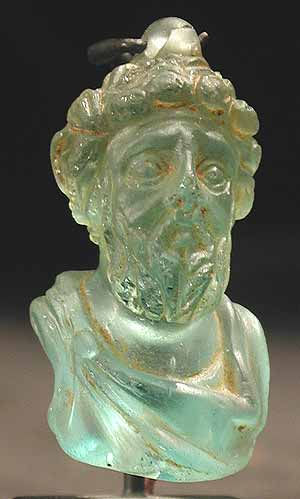 Glass Portrait Of The Emperor Septimius Severus