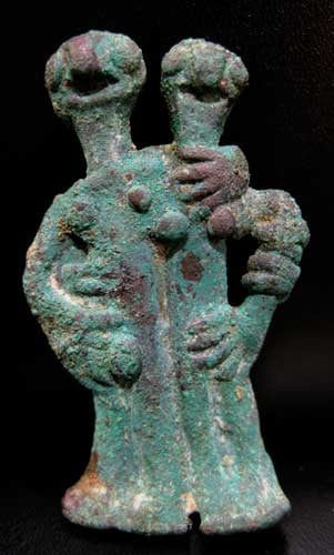 Elamite Sculpture of an Embracing Couple