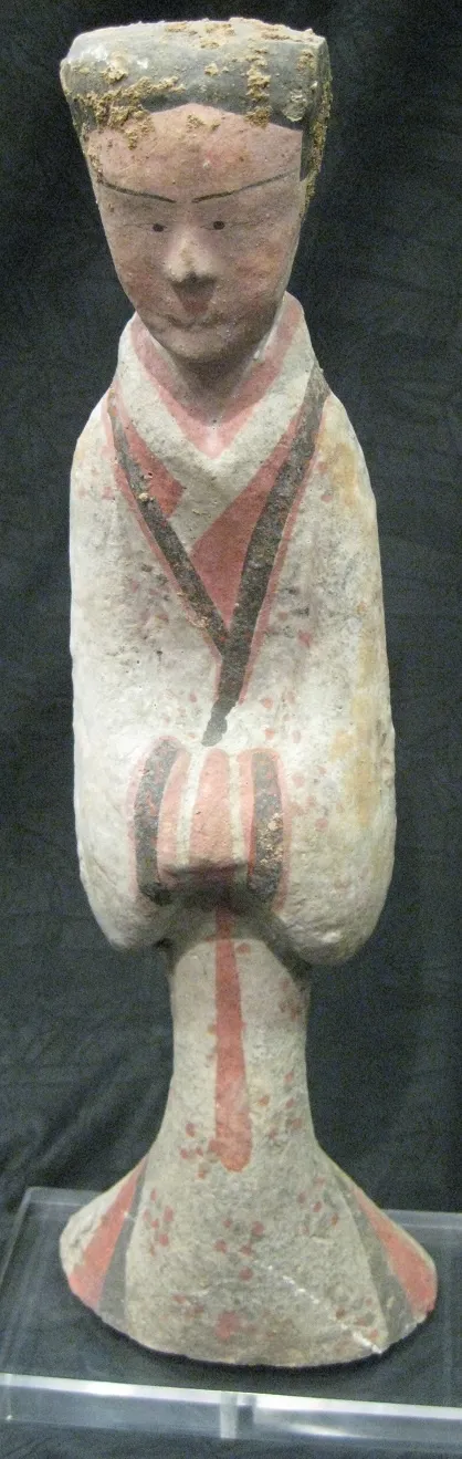 Western Han Terracotta Sculpture of an Attendant