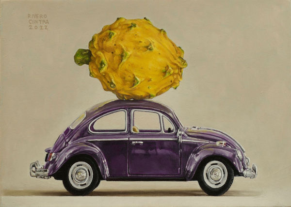 Juan Carlos Rivero-Cintra, Don't Leave Me in the Dark, 8-2022, oil on canvas, 25 x 35 cm