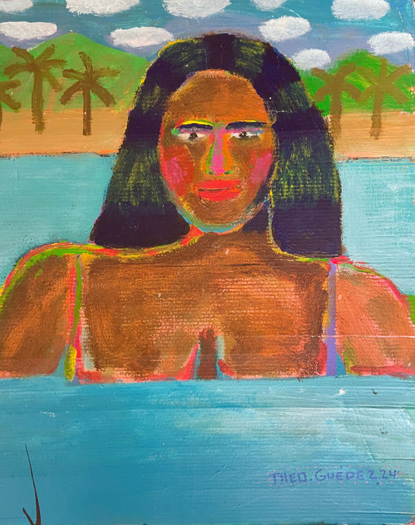 Theo Guédez, Mujer playera, 2024