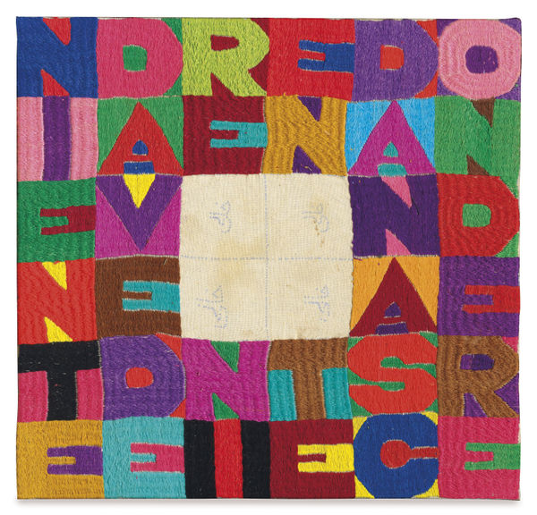 Alighiero Boetti, Niente da Vedere Niente da Nascondere, 1988
