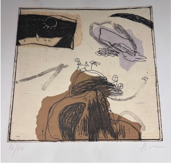 Gianfranco Asveri, Abstract mountain and boat