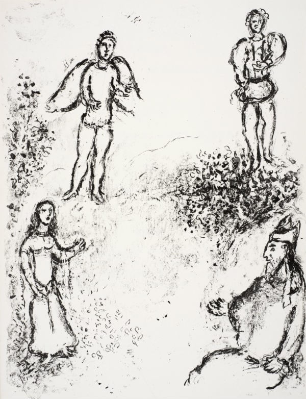Marc Chagall, Prospero, Miranda, Ariel, and Ferdinand, 1975