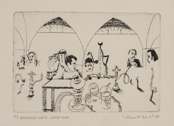 Simon Black, Damascus Gate Coffee Shop, 1985
