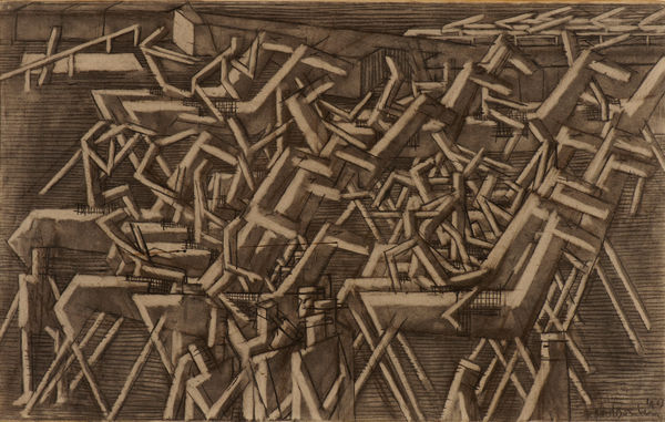 David Bomberg, Racehorses, 1913