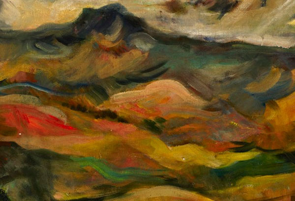 Isidor Ascheim, Judaen Hills (verso), 1948