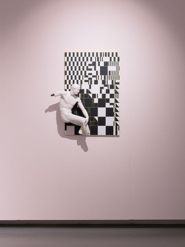 John Rainey, Sliced Discobolus with Disobedient Tiling, 2022