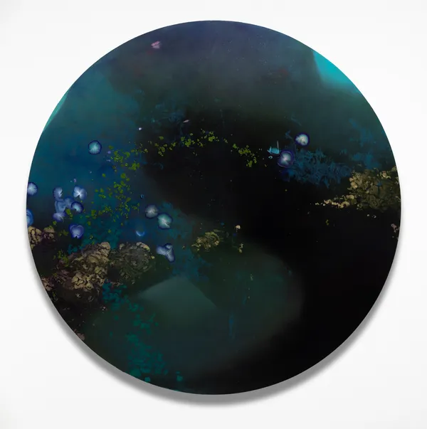 Darren Waterston Seeing Sound no. 1, 2026 Oil on wood panel 46 1/2 x 46 1/2 inches 118.1 x 118.1 cm