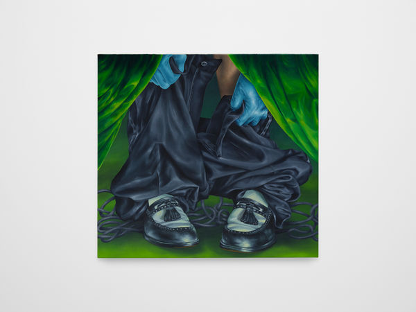 Rachel Simon Marino Bad Magician, 2026 oil on canvas 24 x 26 inches 61 x 66 cm