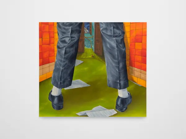 Rachel Simon Marino Trouble, 2026 oil on canvas 76 x 86 inches 193 x 218.4 cm