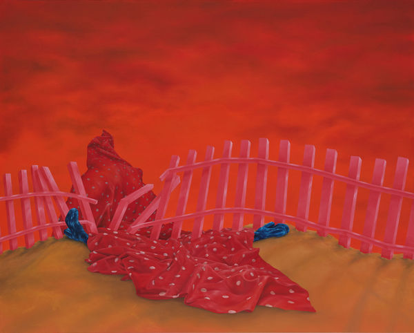 Rachel Simon Marino No Such Thing as a Witch, 2026 Oil on canvas 51 x 64 inches 129.5 x 162.6 cm