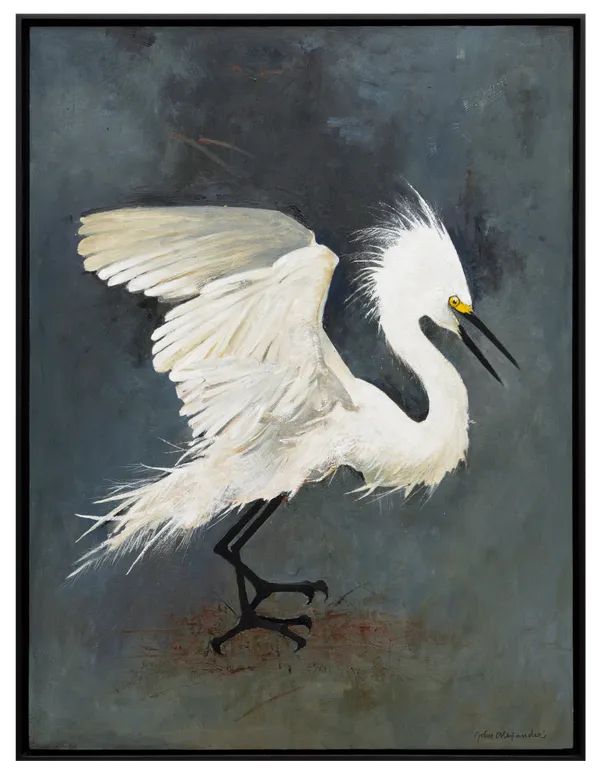 John Alexander Dancing in the Moonlight, 2026 Oil on canvas 40 x 30 inches 101.6 x 76.2 cm Framed: 41 1/2 x 31 5/8 inches 105.4 x 80.3 cm