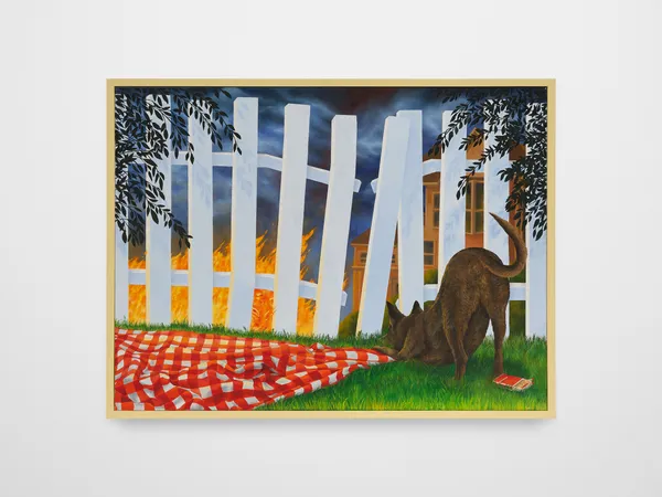 Rachel Simon Marino Predatory Drift, 2023 Oil on Canvas 31 1/2 x 41 1/2 inches 80 x 105.4 cm