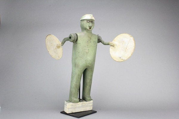 FOLK ART, COAL MINER WHIRLIGIG. (FOLK ART), c. 1930