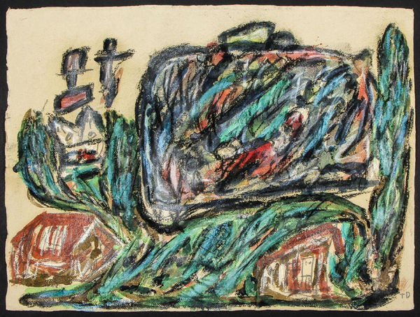 Thorton Dial, Hiding From The Burning Crosses (Emelle), 1998