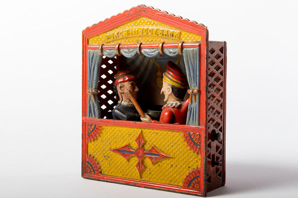 BANKS, Punch & Judy Mechanical Bank, c. 1884
